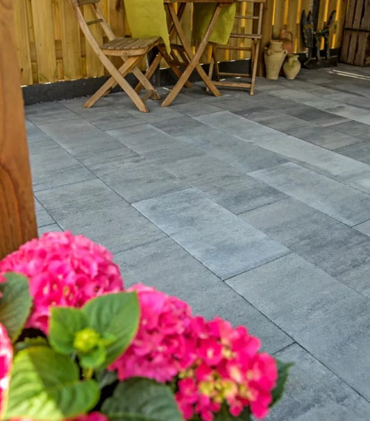 Straksteen - Opritsteen 30x60x6cm Grijs Genuanceerd