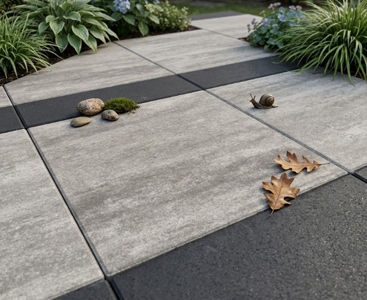 Tuintegel Ivora Nuance 60x60x4cm - Betontegel voor terras