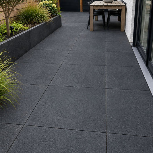 Betontegel Black 60x60x4cm Antraciet
