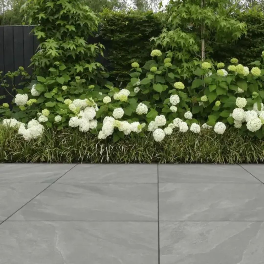 Keramische Tuintegel Wave Donker 90x90x3cm -Aanbieding