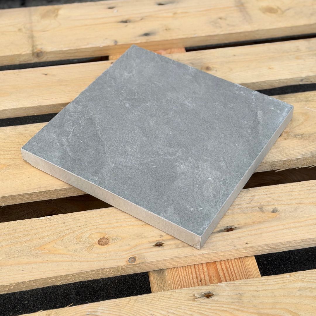 Keramische Tuintegel Wave Donker 90x90x3cm -Aanbieding