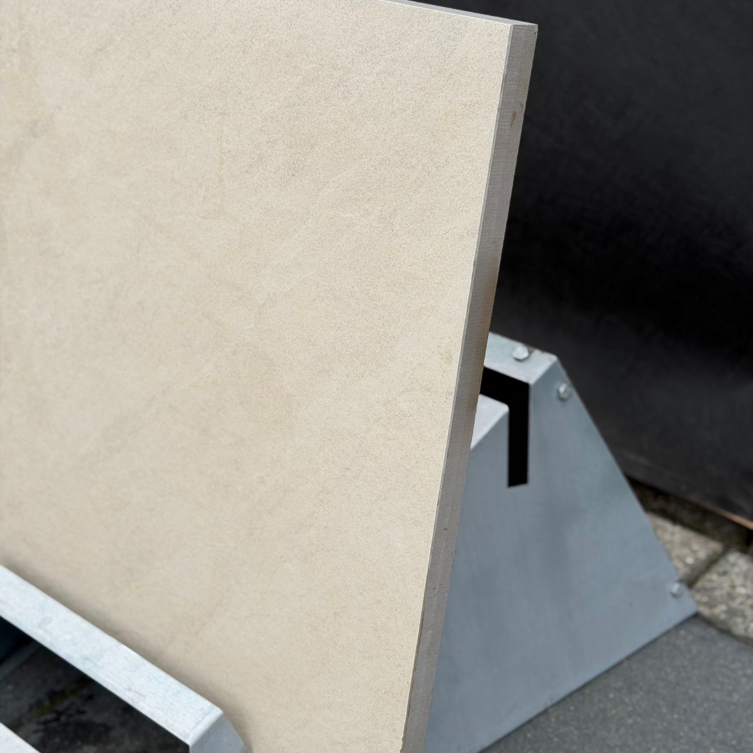 Keramische tuintegel beige 60x60x3cm