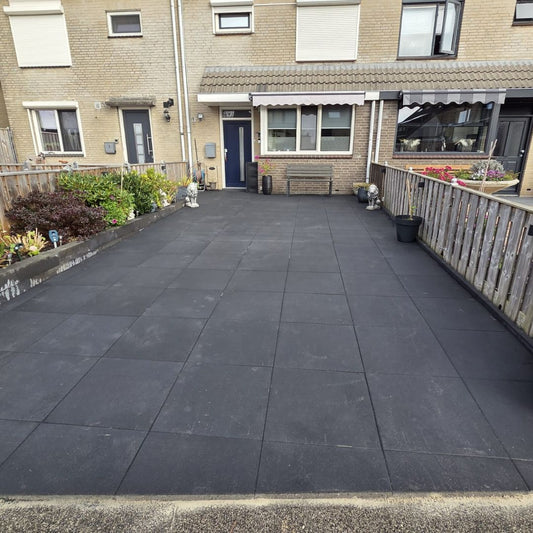 Tuintegel 60x60x4cm Antraciet - Betontegel voor terras