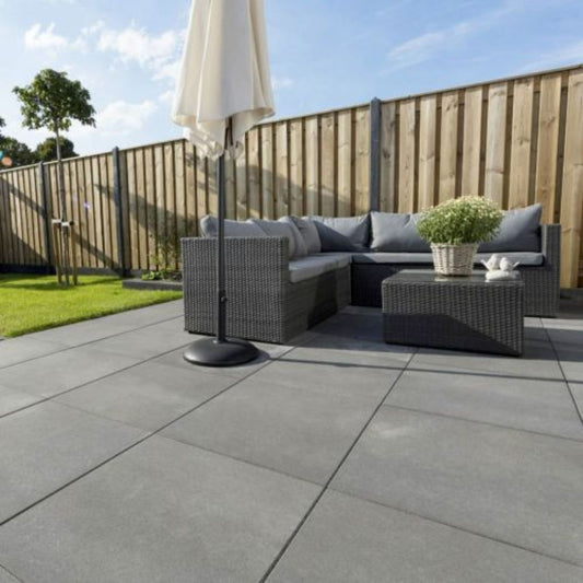 Tuintegel Antraciet 60x60x6cm - Voor terras en oprit