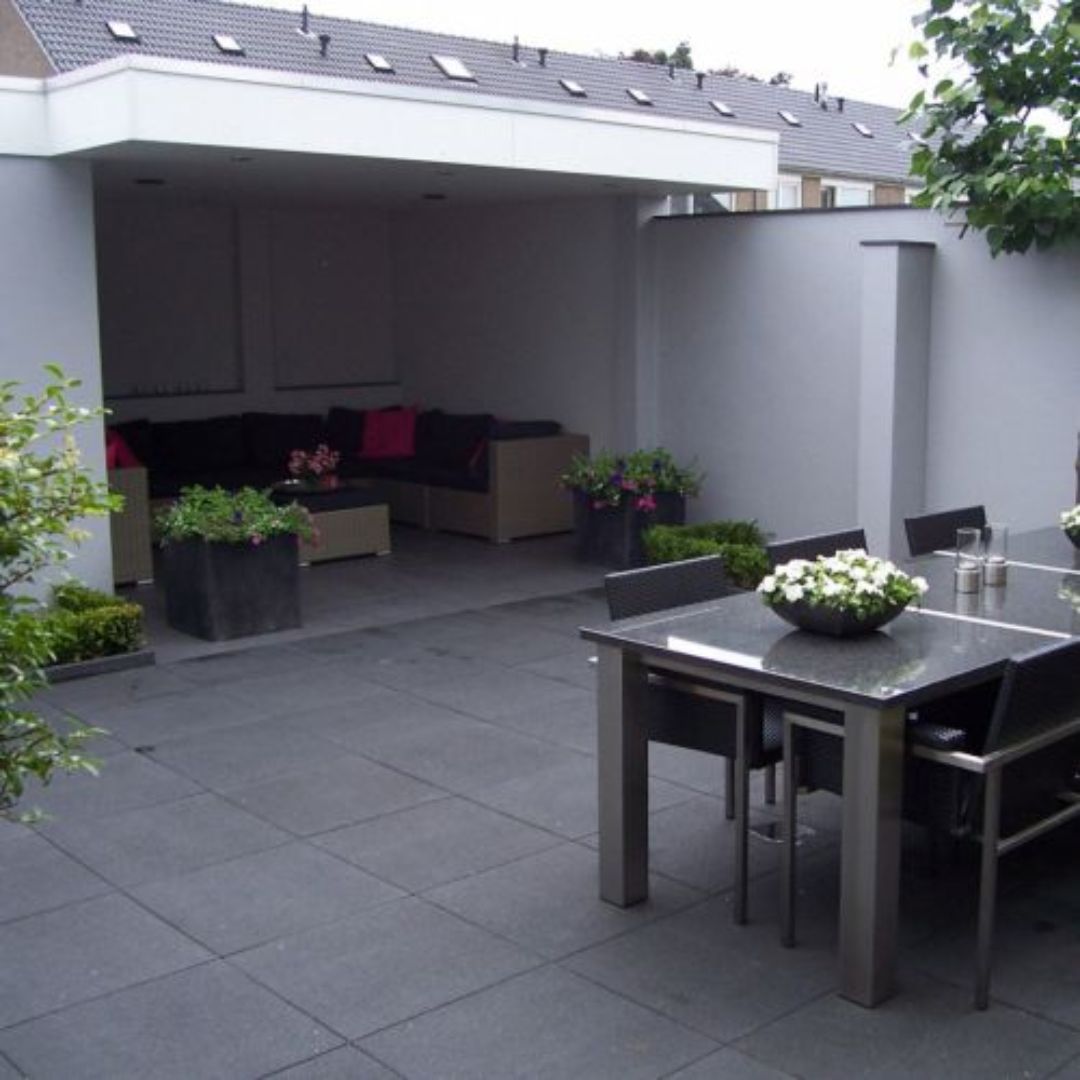 Tuintegel Antraciet 60x60x6cm - Voor terras en oprit